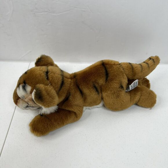 Russ Yomiko Bengal Tiger Realistic Classic Plush Brown Jungle Cat Stuffed Animal - Picture 7 of 11